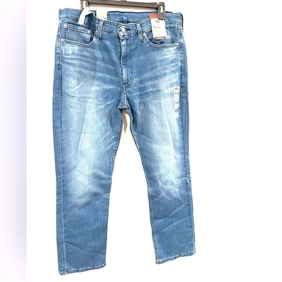 LEVI’S Mens 514 Begonia Tint Over Leg Stretch Flex Straight- Wash Blue 31W/30L - Picture 7 of 7